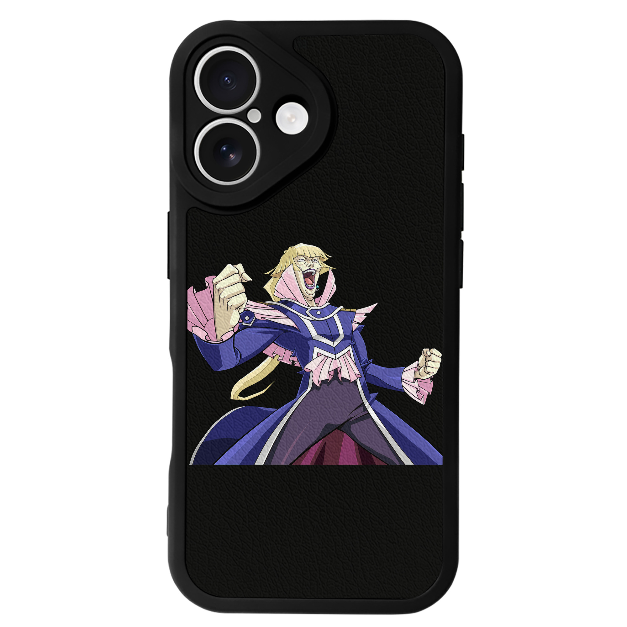 （画像用） 遊☆戯☆王 Yu-Gi-Oh! 【iPhone 16シリーズ対応】シリコンスマホケース（レザー調） 材質：シリコン